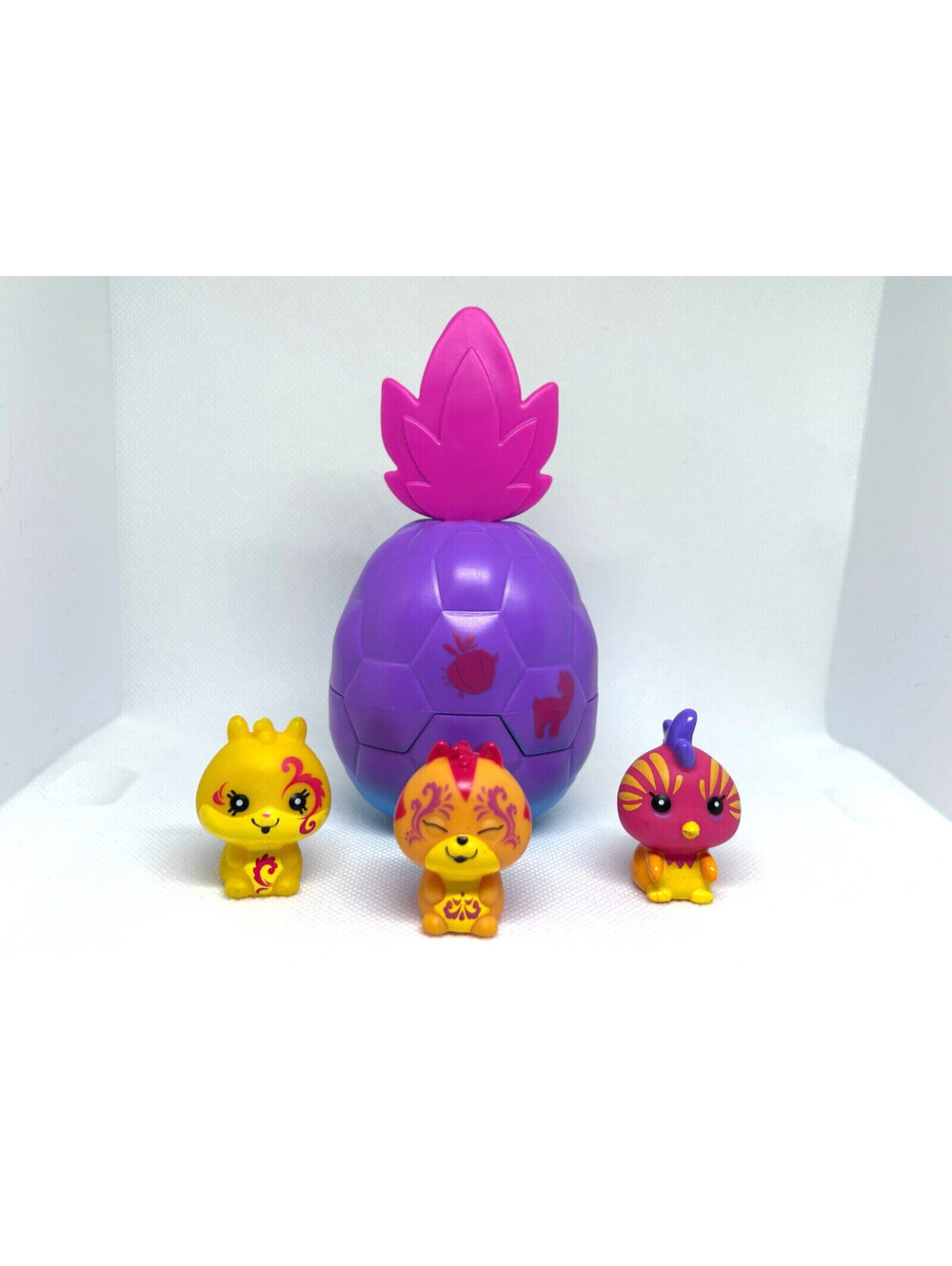 Lot of 4 Banana Pineapple Surprise Crushies Figures